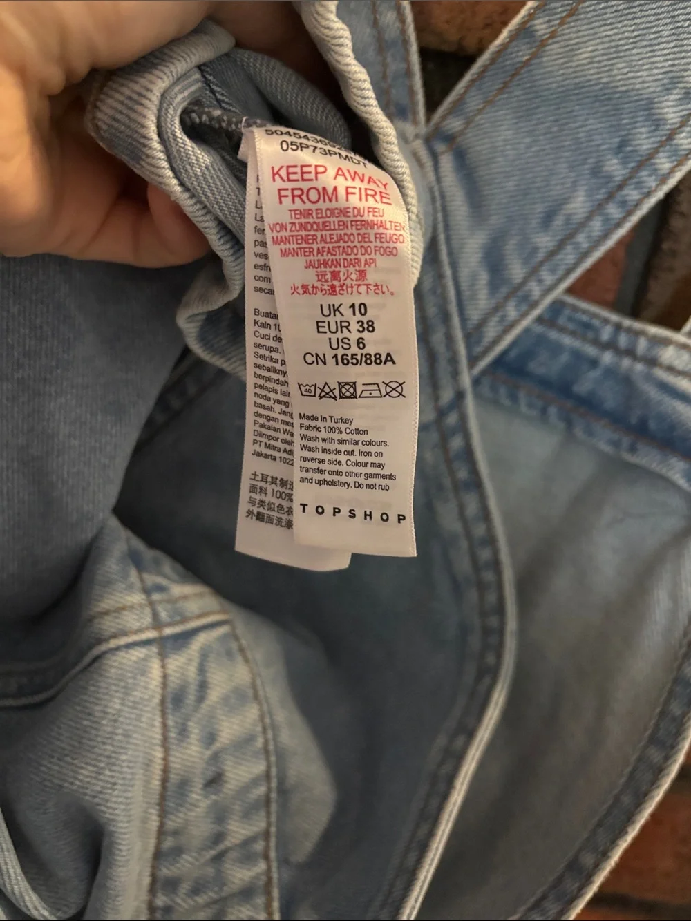 Topshop cotton denim dress - Picture 4 of 4